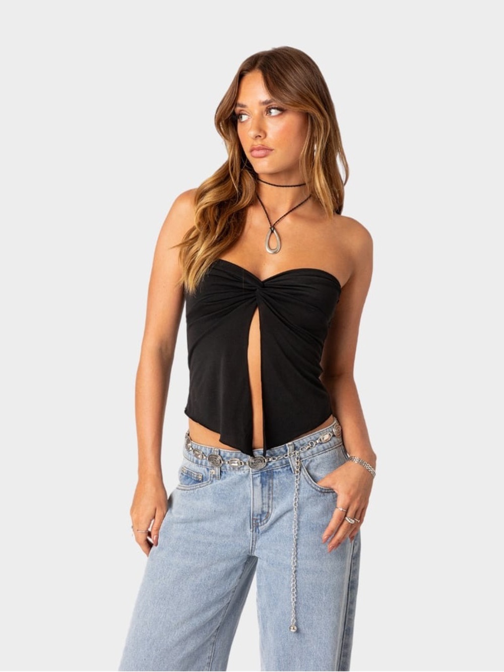 Edikted | Twist Split Front Tube Top